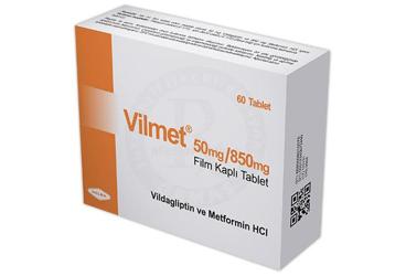 VILMET 50 mg / 850 mg film kaplı tablet (60 tablet) kutu görseli