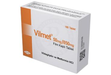 VILMET 50 mg / 850 mg film kaplı tablet (180 tablet) kutu görseli