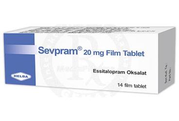 SEVPRAM 20 mg 14 film tablet kutu görseli