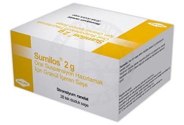 SUMILOS 2 G oral süspansiyon hazırlamak için granül içeren 28 saşe kutu görseli