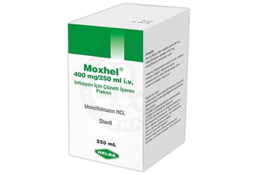 MOXHEL 400 mg/250 ml IV infüzyon için çözelti içeren flakon kutu görseli
