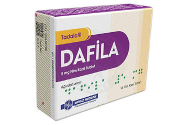 DAFILA 5 mg film kaplı tablet (14 tablet) kutu görseli