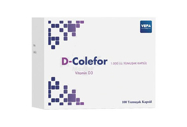 D-COLEFOR-1000-IU-YUMUSAK-KAPSUL (100) kutu görseli