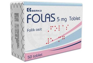 FOLAS 5 mg tablet (50 adet) { Berat Beran } kutu görseli