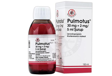 PULMOTUS 30 mg + 2 mg / 5 ml şurup kutu görseli