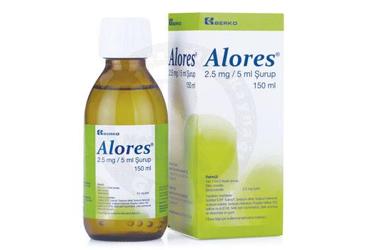 ALORES 2.5 mg/5 ml 150 ml şurup { Berat Beran } kutu görseli