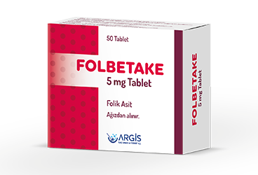 FOLBETAKE 5 mg 50 tablet kutu görseli