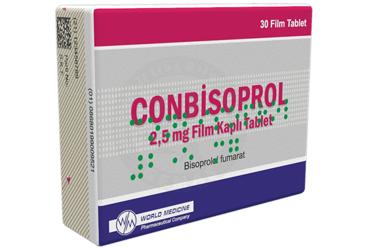 CONBISOPROL 2.5 mg film kaplı tablet (30 tablet) kutu görseli