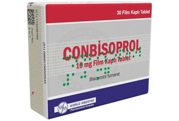 CONBISOPROL 10 mg film kaplı tablet (30 tablet) kutu görseli