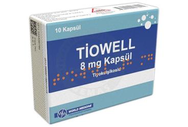 TIOWELL 8 mg kapsül (10 kapsül) kutu görseli