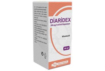 DIARIDEX 200 mg/5 ml oral süspansiyon (60 ml) kutu görseli
