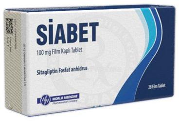 SIABET 100 mg film kaplı tablet (28 adet) kutu görseli