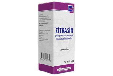 ZITRASIN 200 mg/5 ml oral süspansiyon hazırlamak için toz (30 ml) kutu görseli