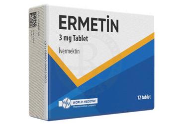 ERMETIN 3 mg tablet (12 tablet) kutu görseli