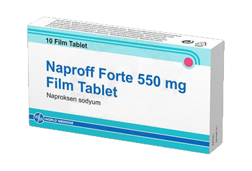NAPROFF FORTE 550 mg 20 tablet kutu görseli