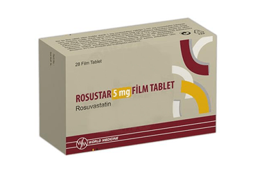 ROSUSTAR 5 mg 28 film kaplı tablet kutu görseli