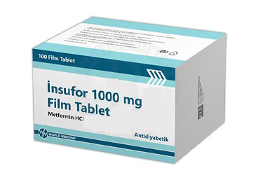 INSUFOR 1000 mg 100 film tablet kutu görseli