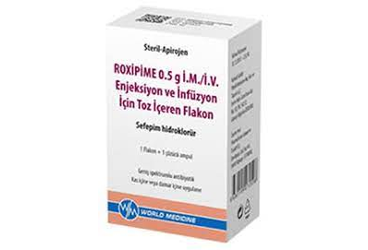 ROXIPIME 0.5 gr IM/IV enjektabl toz içeren 1 flakon kutu görseli