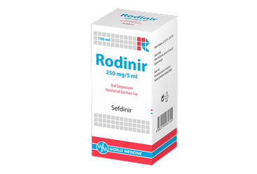 RODINIR 250 mg/5 ml oral süspansiyon hazırlamak için kuru toz. 100 ml kutu görseli