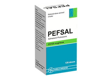 PEFSAL 25 mcg/ 125 mcg aerosol inhaler 120 doz kutu görseli