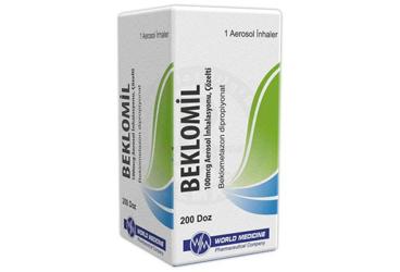 BEKLOMIL 100 mcg aerosol inhalasyonU çözelti (200 doz) kutu görseli
