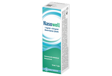 NASOWELL 1 mg/ml + 50 mg/ml burun spreyi. çözelti kutu görseli