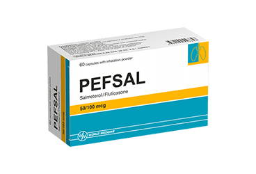 PEFSAL 50 mcg/ 100 mcg inhaler 60 kapsül kutu görseli