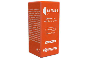 COLEDAN-D3 20.000 IU/ml oral damla çözelti (10 ml) kutu görseli