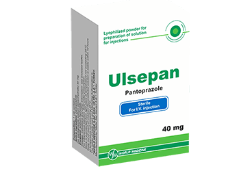 ULSEPAN 40 mg IV enjeksiyonluk çözelti için liyofilize toz içeren 1 flakon kutu görseli
