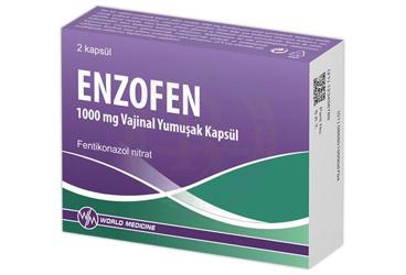 ENZOFEN 1000 mg vaginal yumuşak kapsül (2 kapsül) kutu görseli