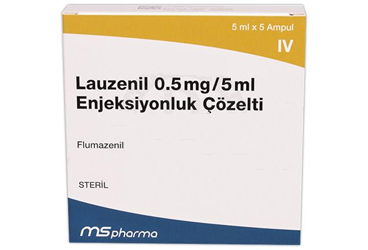 LAUZENIL 0.5 mg/5 ml IV enjeksiyonluk çöz. içeren 5 ampül kutu görseli