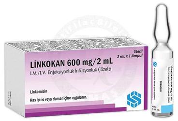 LINKOKAN 600 mg/2 ml I.M./I.V enjeksiyonluk/infüzyonluk çözelti kutu görseli