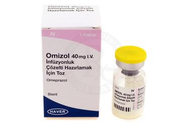 OMIZOL 40 mg I.V infüzyonluk çözelti hazırlamak için toz (1 adet) kutu görseli