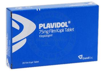 PLAVIDOL 75 mg 28 film kaplı tablet kutu görseli