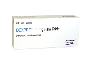 DEXPRO 25 mg 20 film tablet kutu görseli