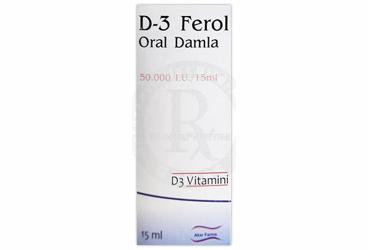 D-3 FEROL oral damla (15 ml) kutu görseli