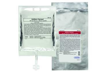 SELFLEKS CIPRASEL 400 mg/200 ml IV infüzyon çözeltisi (1 pvc torba. 200 ml) kutu görseli