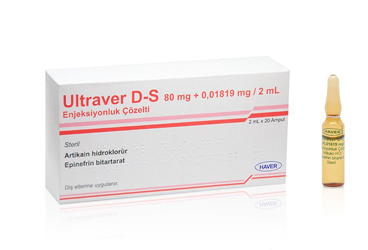 ULTRAVER D-S 80 MG+ 0.01819 mg/2 ml enjeksiyonluk çözelti (20 ampül) kutu görseli
