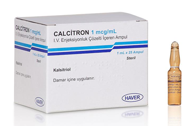 CALCITRON 1mcg/ml IV enj çözelti içeren ampül(25) kutu görseli