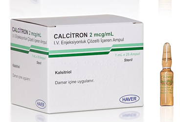 CALCITRON 2mcg/ml IV enj çözelti içeren ampül(25) kutu görseli