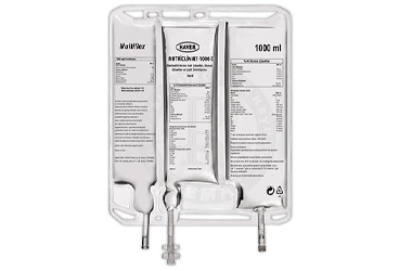 NUTRICLIN N7-1000E IV infüzyonluk ELEKTROLITLI AMINO ASIT çözeltisi. GLUKOZ çözeltisi. lipidemülsiyonu 1500 ml kutu görseli