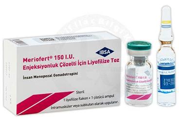 MERIOFERT 150 IU enjeksiyonluk çözelti için liyofilize toz kutu görseli