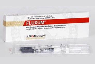 FLUXUM 0.3 ml 3200 IU 2 hazır şırınga {Alfa} kutu görseli