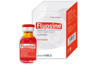 FLUOSINE 500 mg/5 ml IV enjeksiyon için çözelti içeren flakon (1 flakon) kutu görseli