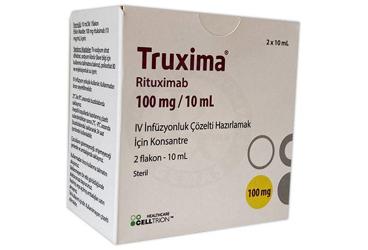TRUXIMA 100 mg/10 ml IV infüzyonluk çözelti hazırlamak için konsantre (2 flakon) kutu görseli