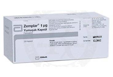 ZEMPLAR 1 mcg 28 yumuşak kapsül kutu görseli