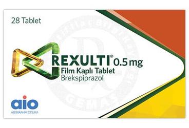 REXULTI 0.5 mg film kaplı tablet (28 adet) kutu görseli