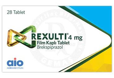 REXULTI 4 mg film kaplı tablet (28 adet) kutu görseli