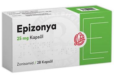EPIZONYA 25 mg kapsül (28 kapsül) kutu görseli