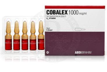 COBALEX 1000 mcg/1 ml IM 5 ampül kutu görseli